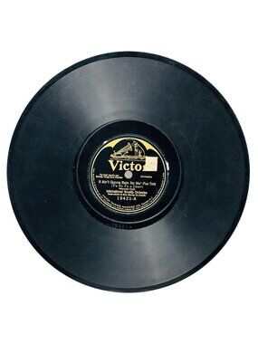 International Novelty Orchestra It Aint Gonna Rain No Mo 10in 78rpm Victor 19421
